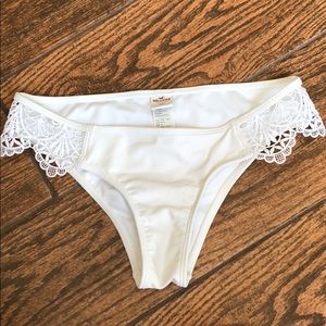 White lace bikini bottoms